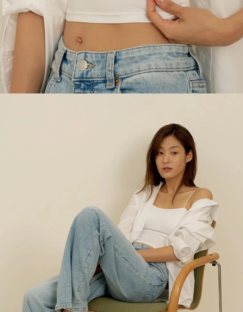 [류혜영 PICK] 마른파이브 날마다 모달 코튼 캡내장 크롭 얇은 끈 나시 FREE,XL (블랙) 상세페이지 24